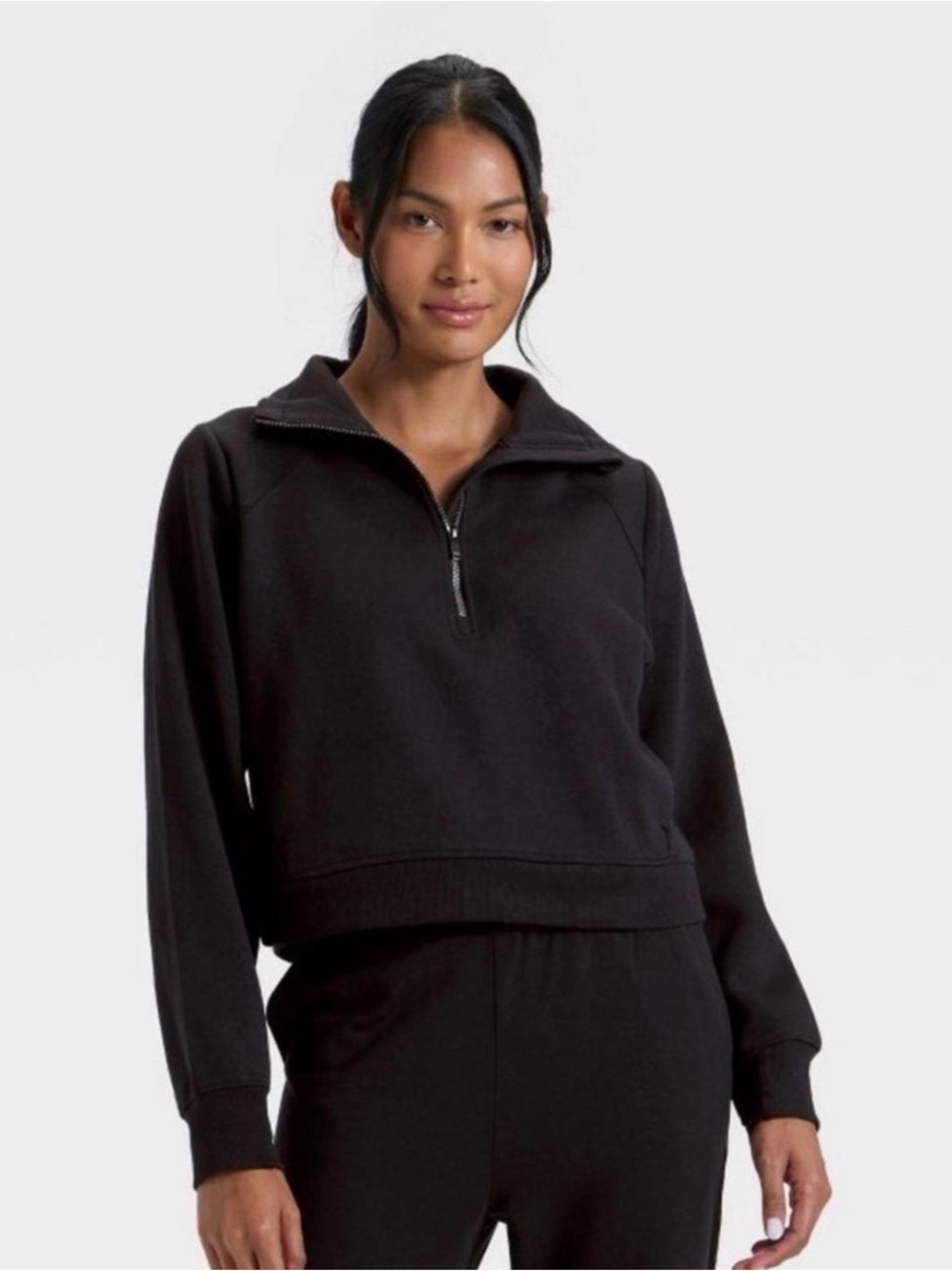 🌺NWT ALL IN MOTION BLACK HALF ZIP SWEATSHIRT SIZE 4X🌺